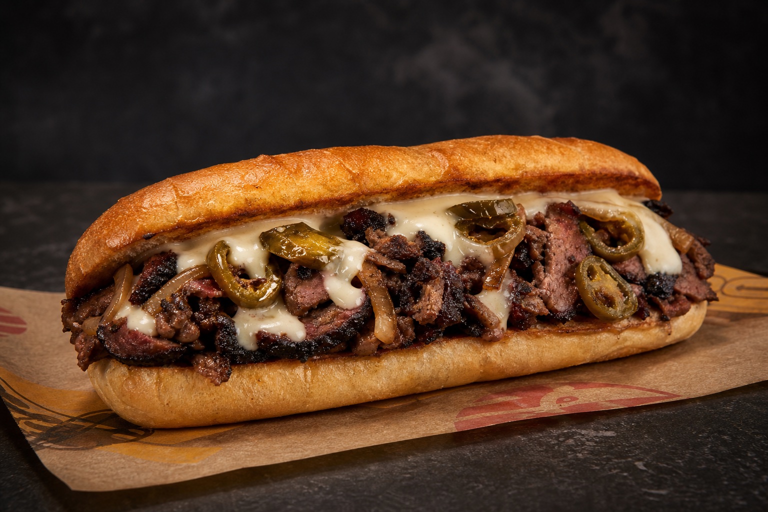 BUSSIN' signature cheesesteak preview with recipe details withheld until launch